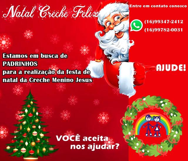 CAMPANHA NATAL CRECHE FELIZ 2019